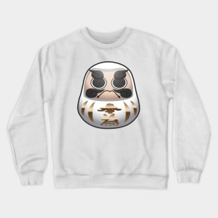 Daruma_White Crewneck Sweatshirt